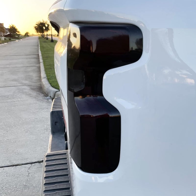 SlickMod PreCut Vinyl Smoke Tint for 2019-2022 Chevy Silverado Tail Light (1. Taillight, 20% Dark Smoke) - Image 5